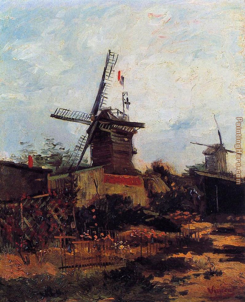 Le Moulin de Blute-Fin painting - Vincent van Gogh Le Moulin de Blute-Fin art painting